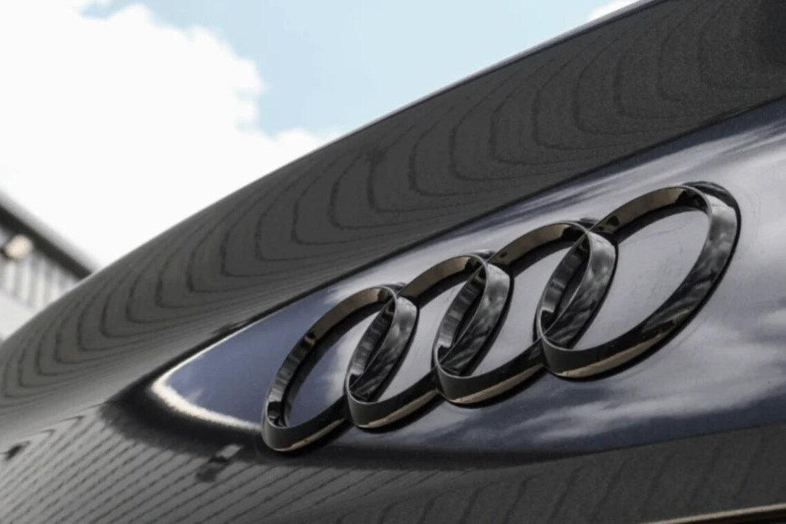 Audi Tailgate Rings Rear Emblem Badge Gloss Black