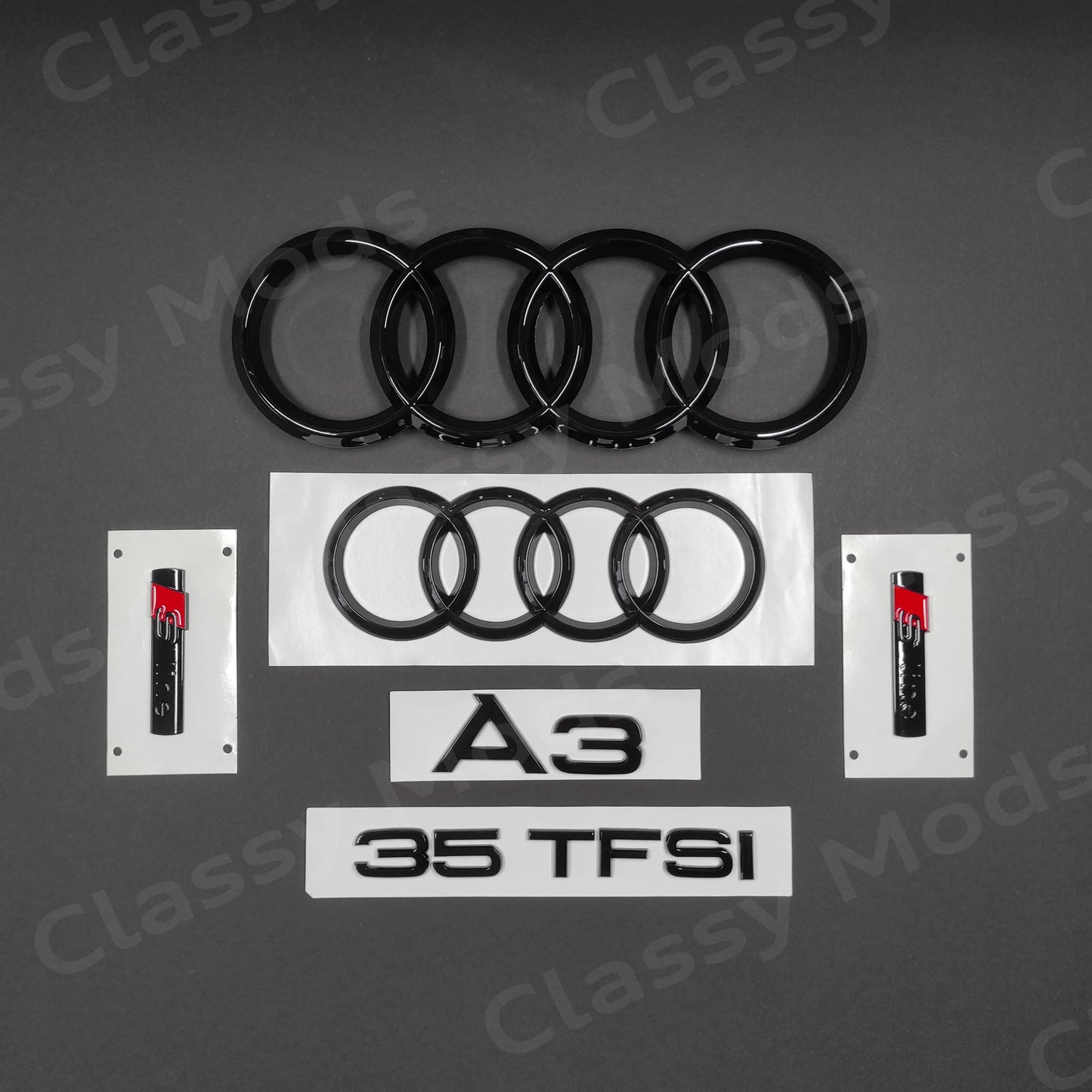 Audi A3 8V 35TFSI S-Line Gloss Black Set 2016-2020