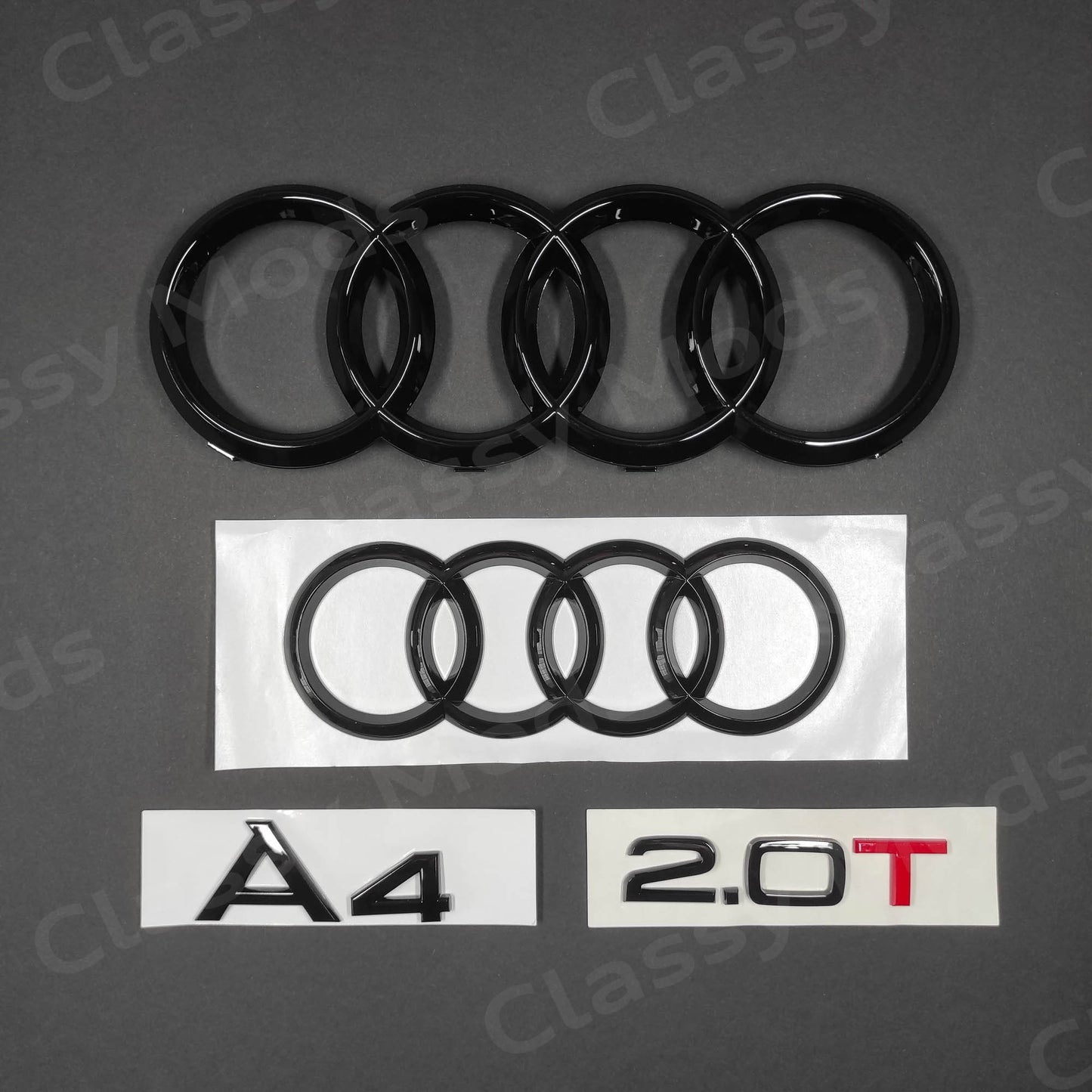 Audi A4 2.0T B8 B9 Gloss Black Set 2009-2019