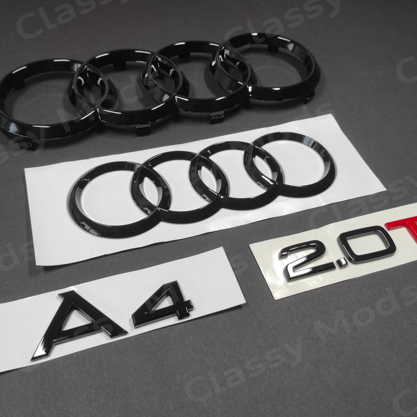 Audi A4 2.0T B8 B9 Gloss Black Set 2009-2019