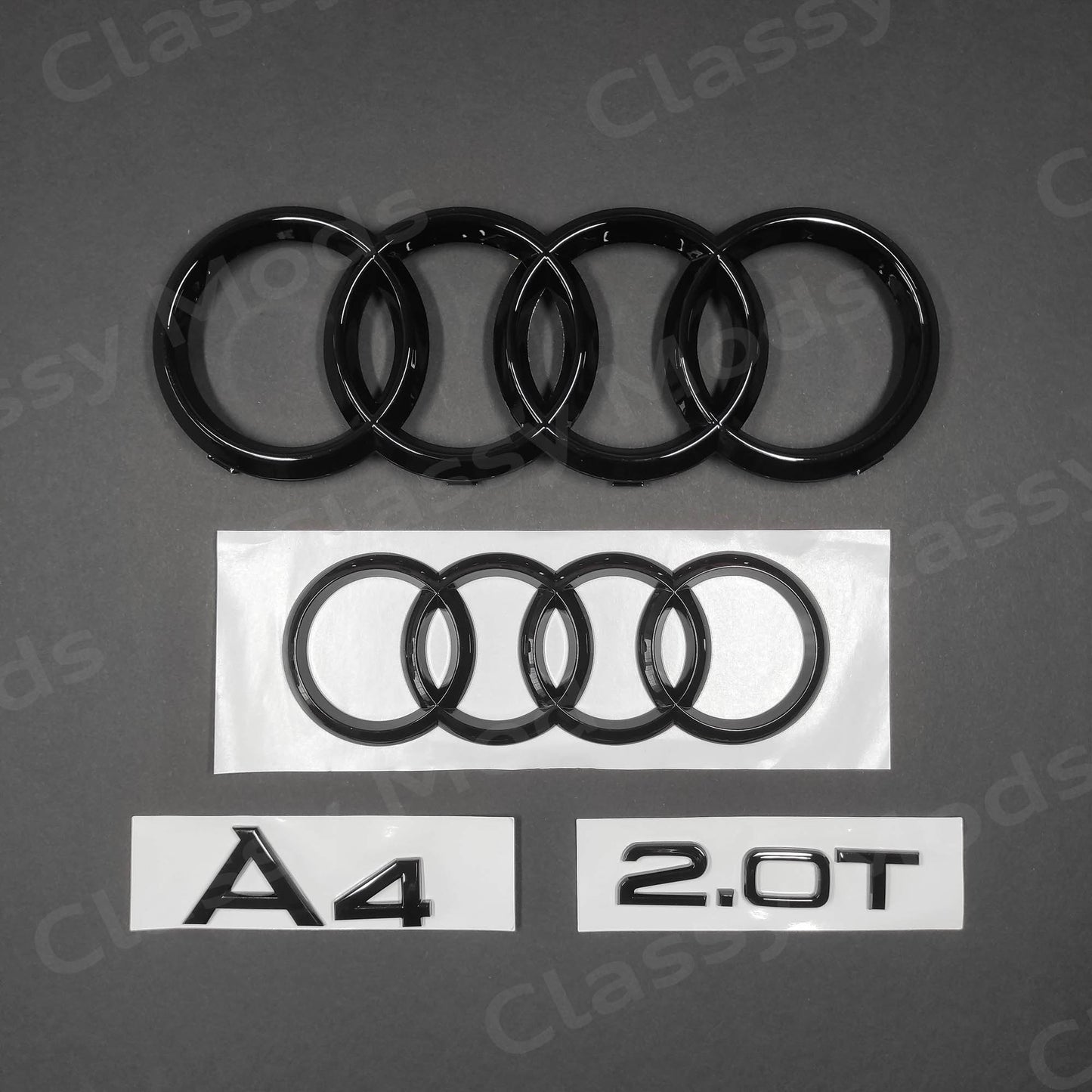 Audi A4 2.0T B8 B9 Gloss Black Set 2009-2019