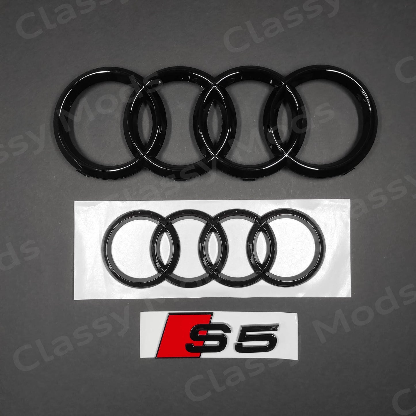 Audi S5 COUPE Gloss Black Set 2008-2019