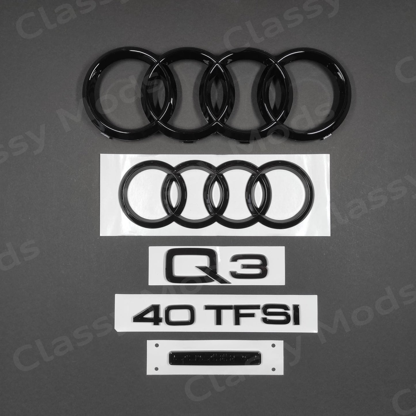 Audi Q3 40TFSI Quattro Gloss Black Set 2015-2023
