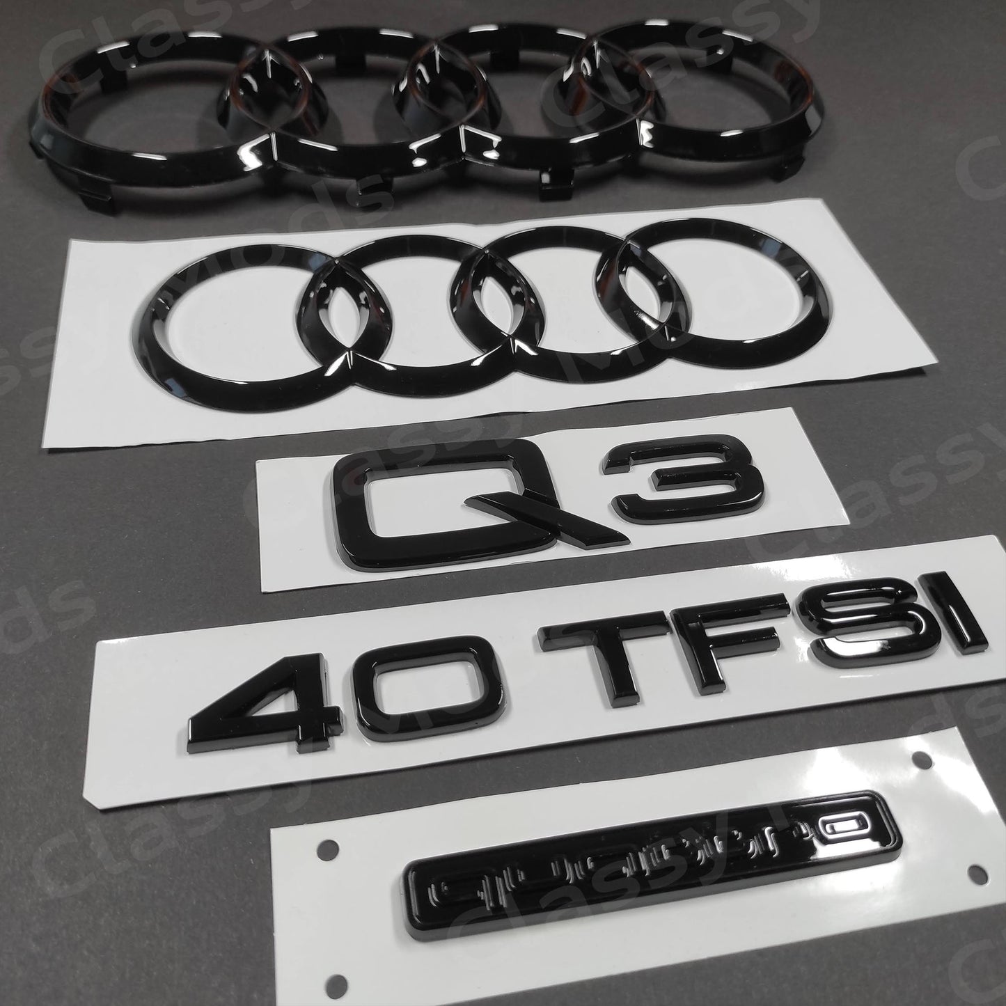 Audi Q3 40TFSI Quattro Gloss Black Set 2015-2023