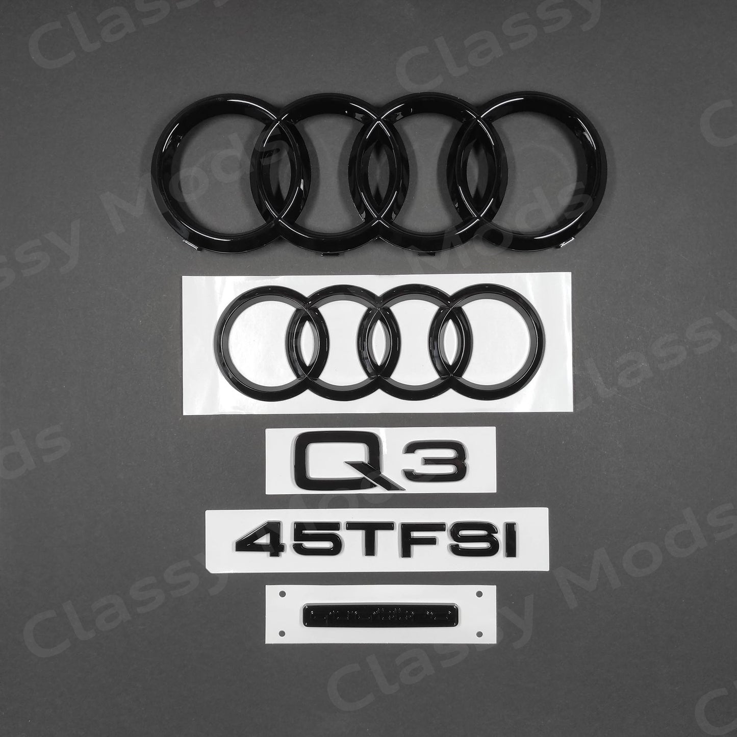 Audi Q3 45TFSI Quattro S-Line Gloss Black Set 2015-2023