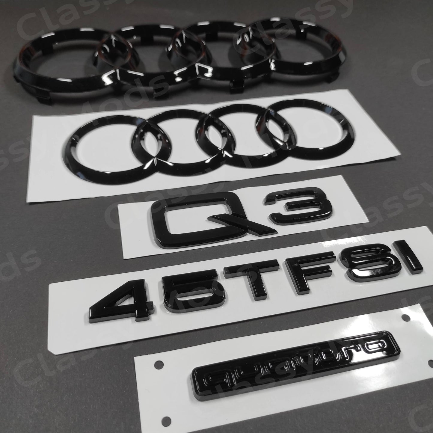 Audi Q3 45TFSI Quattro S-Line Gloss Black Set 2015-2023