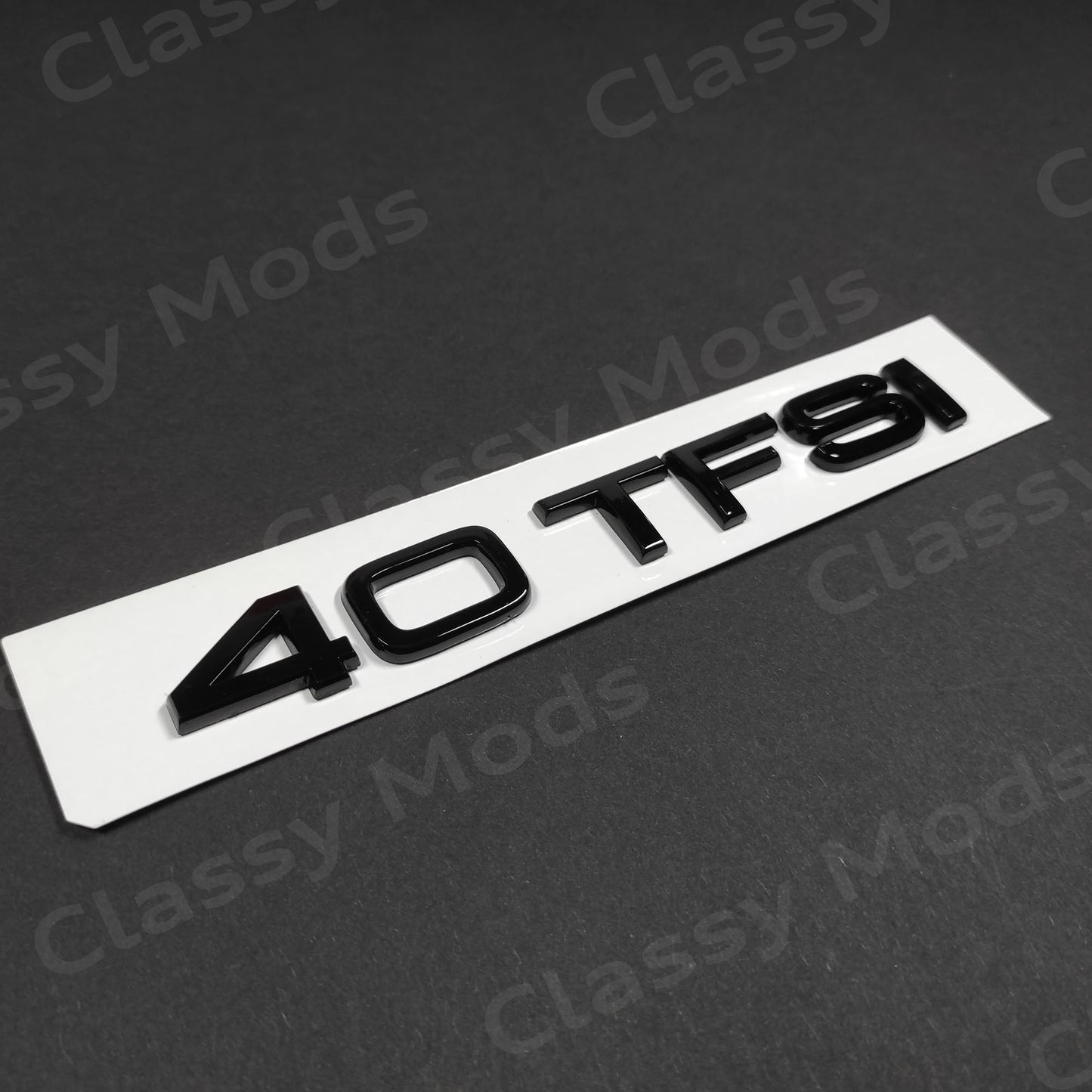 Audi 40TFSI Gloss Black Rear Emblem Badge