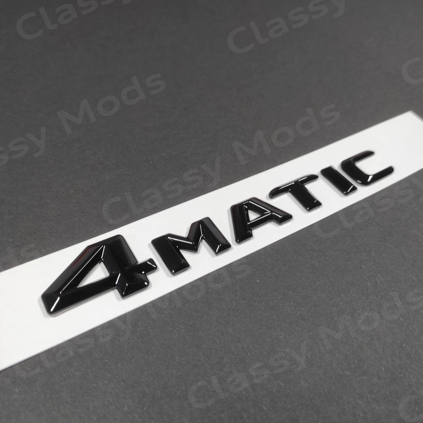 4MATIC Gloss Black Rear Tailgate Emblem Badge