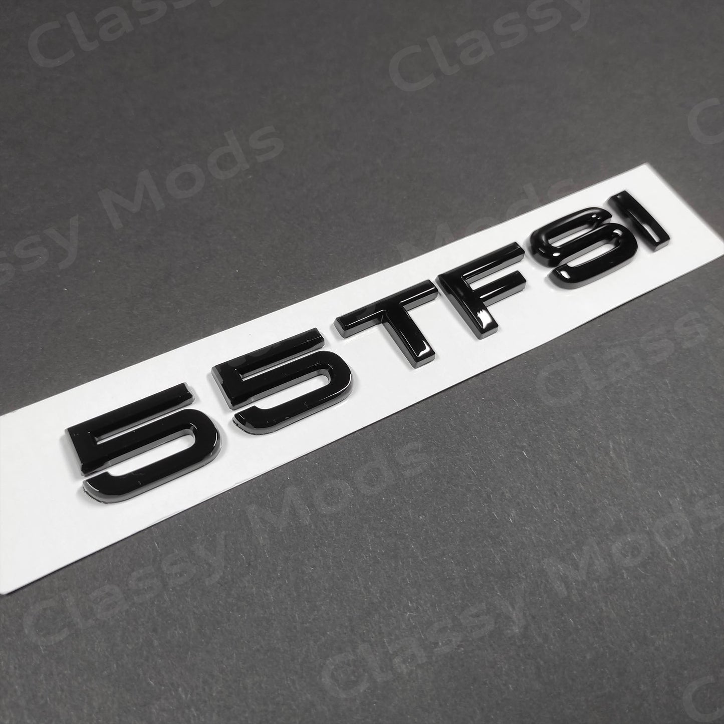 Audi 55TFSI Gloss Black Rear Emblem Badge