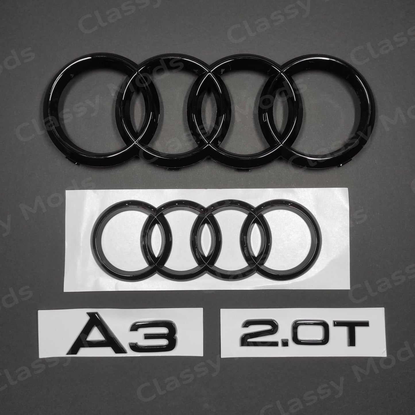 Audi A3 2.0T Gloss Black Set 2012-2020