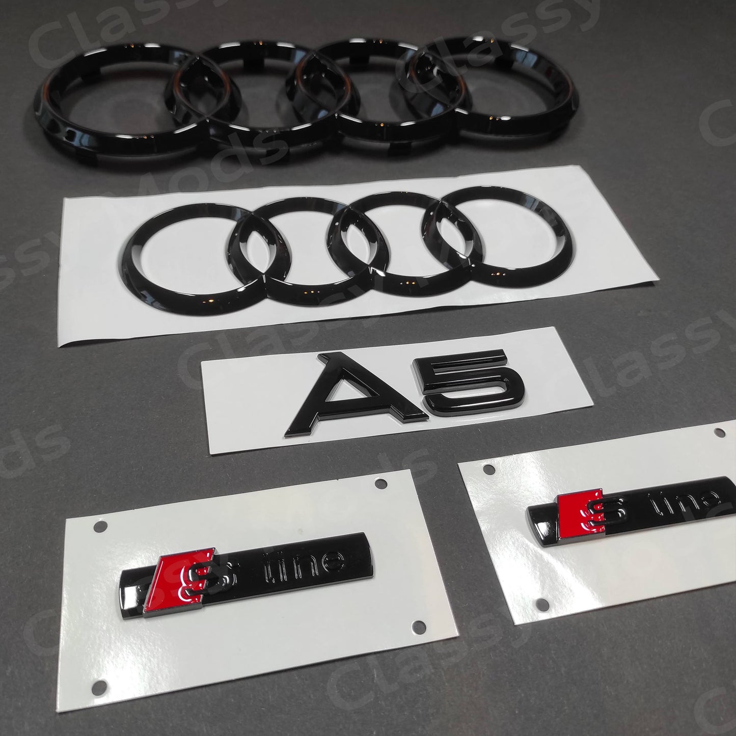Audi A5 S-Line COUPE Gloss Black Set 2008-2019