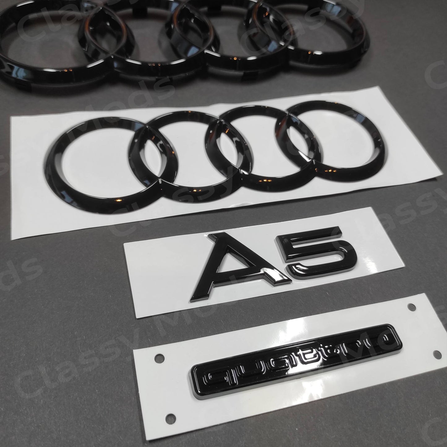 Audi A5 Quattro COUPE Gloss Black Set 2020-2023 Facelift