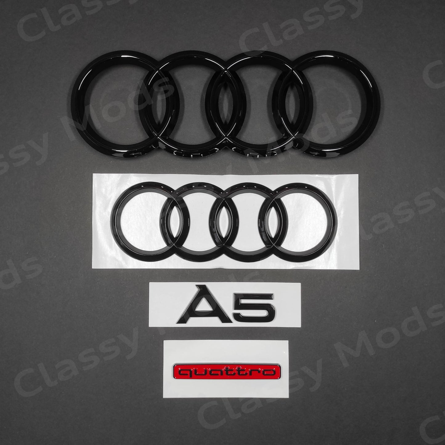 Audi A5 Quattro COUPE Gloss Black Set 2008-2019