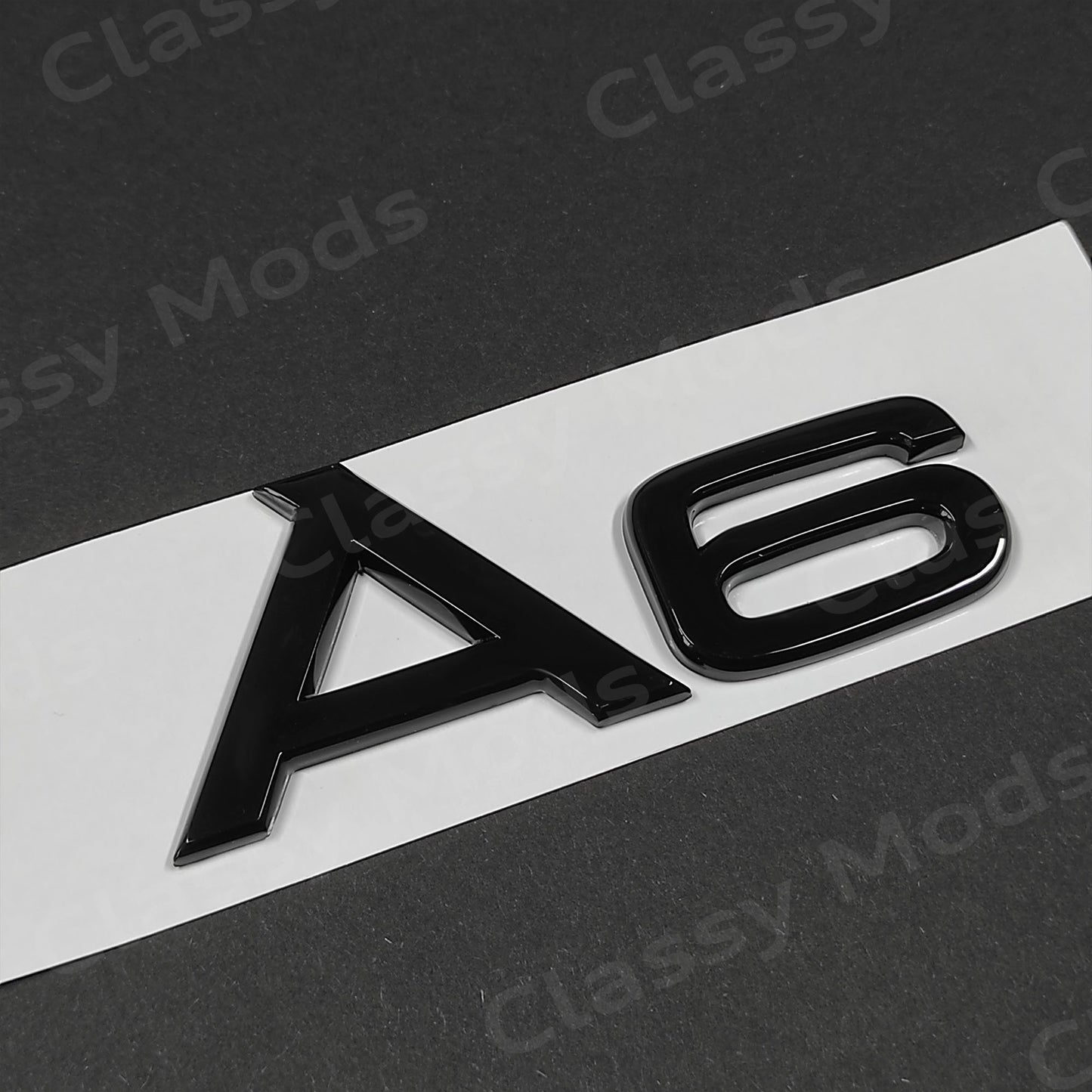 Audi A6 Gloss Black Rear Emblem Badge
