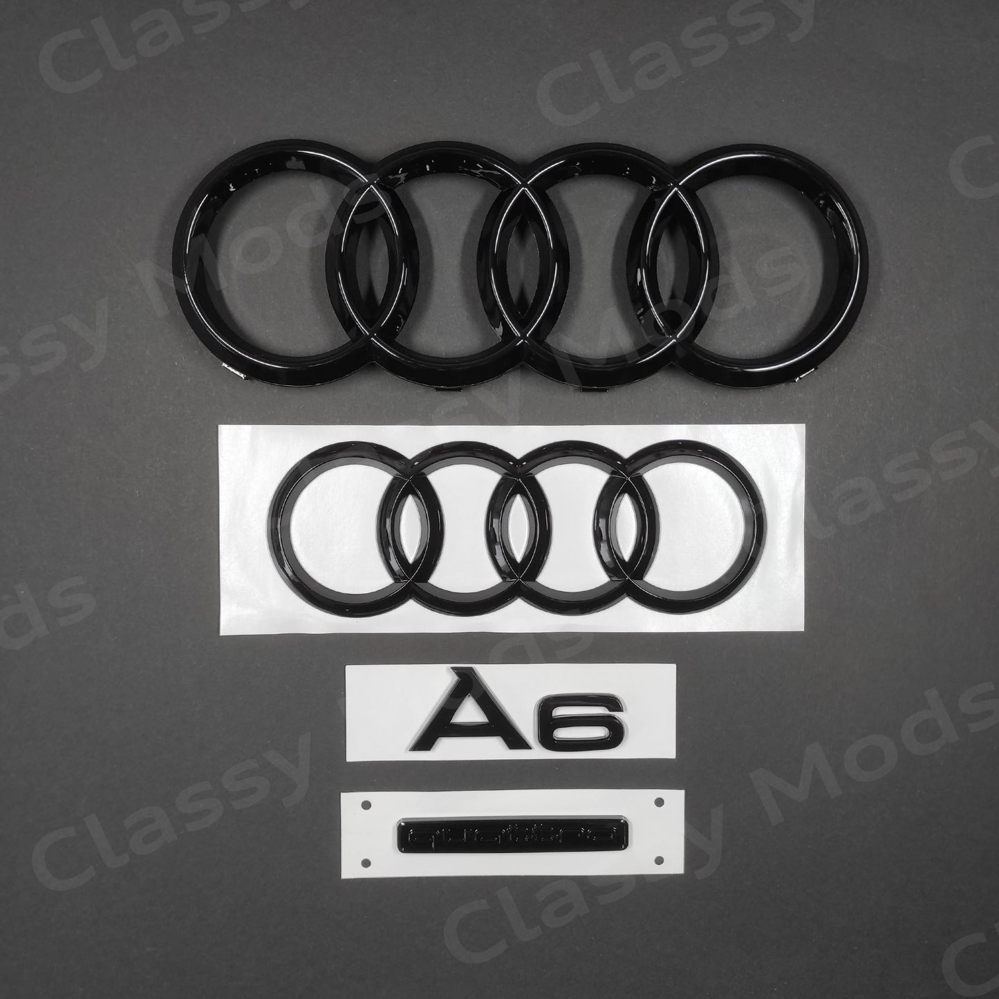 Audi A6 Quattro Gloss Black Set 2012-2023