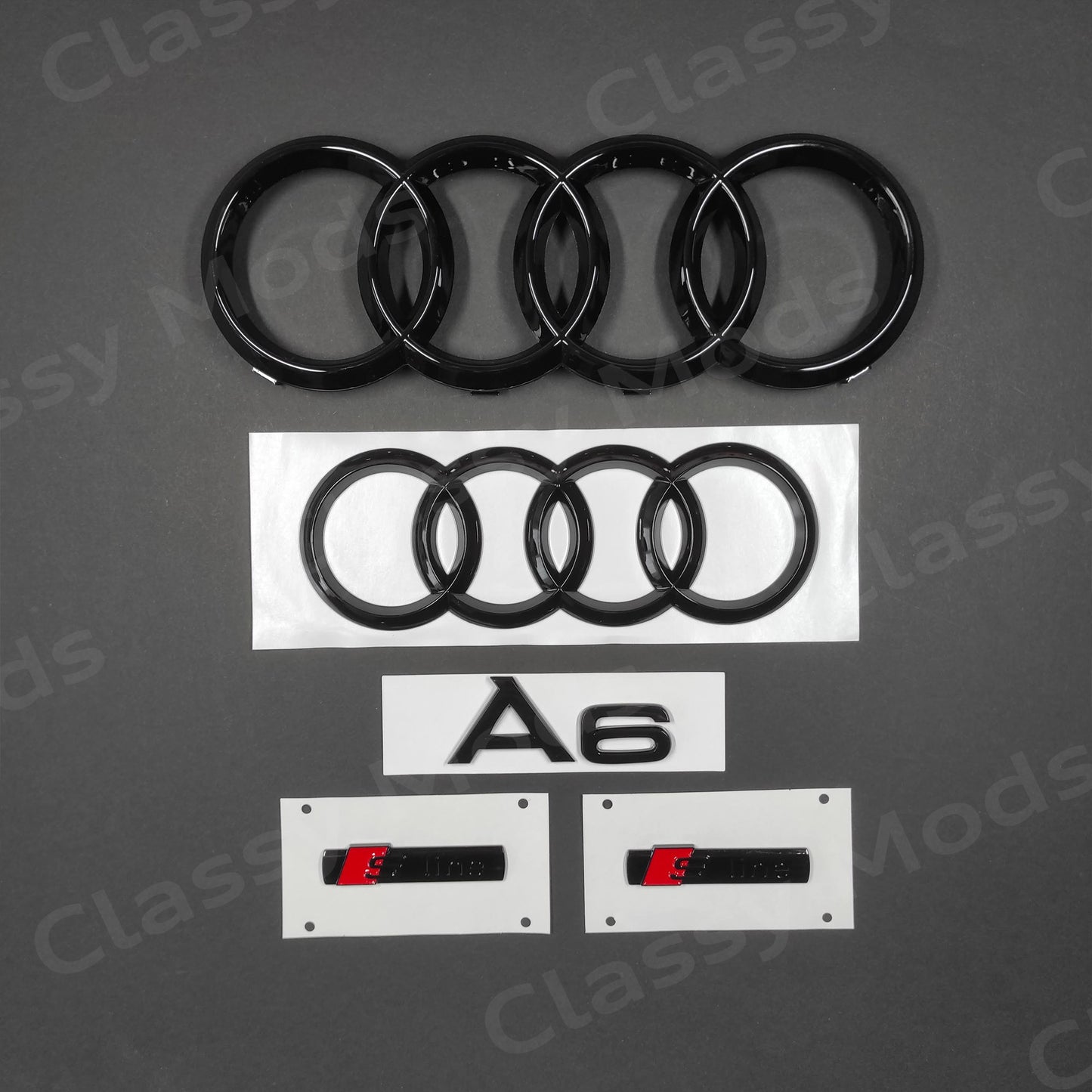 Audi A6 Quattro S-Line Gloss Black Set 2012-2023