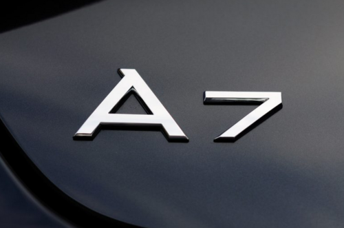 Audi A7 Rear Emblem Badge Chrome