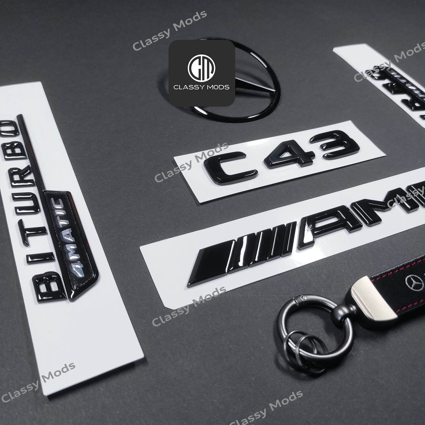 Mercedes-Benz C43 AMG Set Gloss Black W205 Sedan