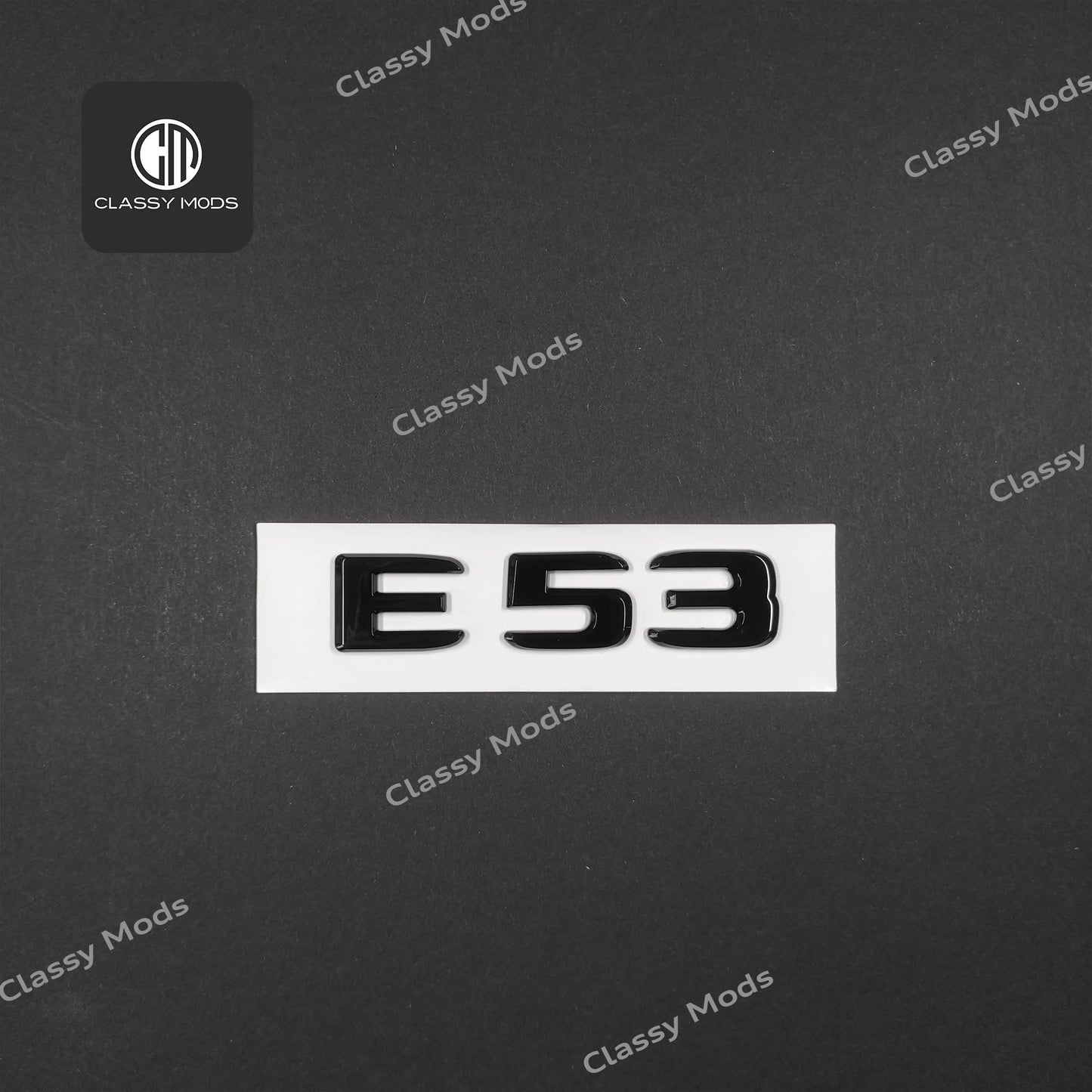 E53 Gloss Black Rear Tailgate Emblem Badge