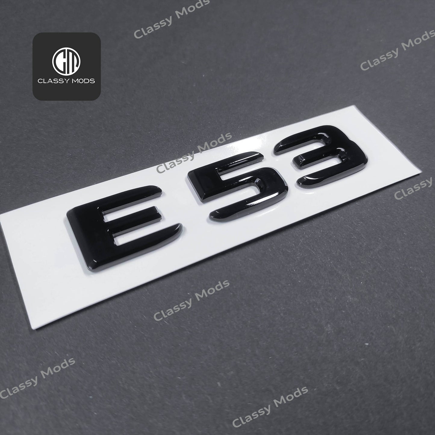 E53 Gloss Black Rear Tailgate Emblem Badge