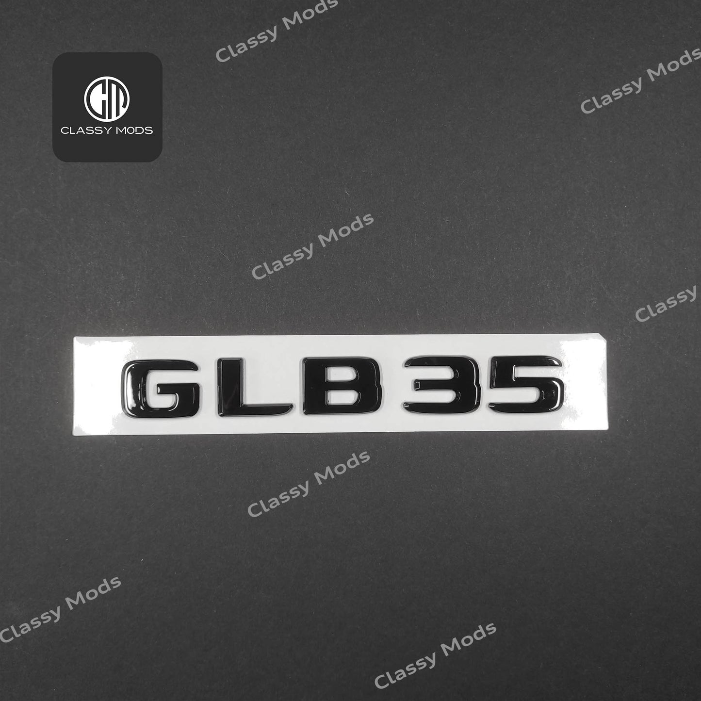 GLB35 Gloss Black Rear Tailgate Emblem Badge