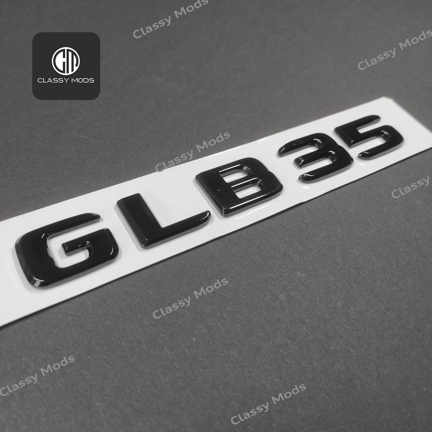 GLB35 Gloss Black Rear Tailgate Emblem Badge