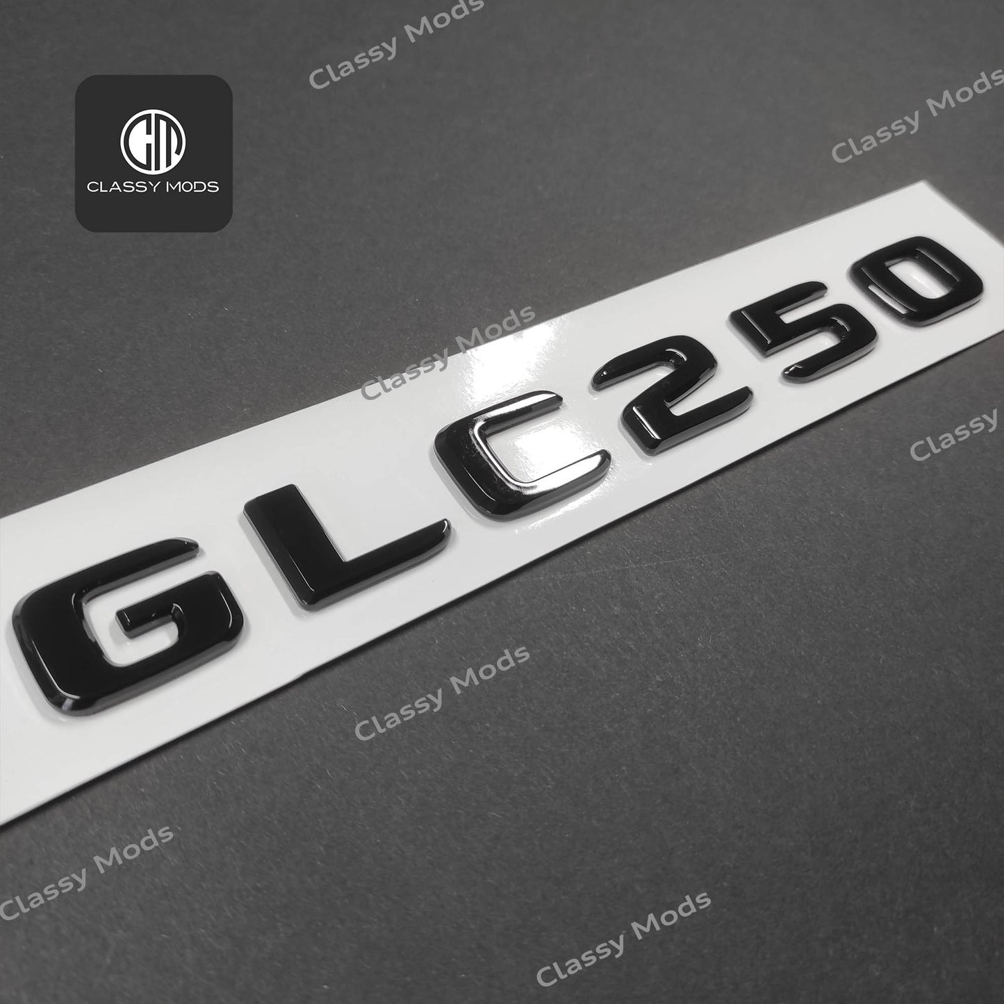 GLC250 Gloss Black Rear Tailgate Emblem Badge
