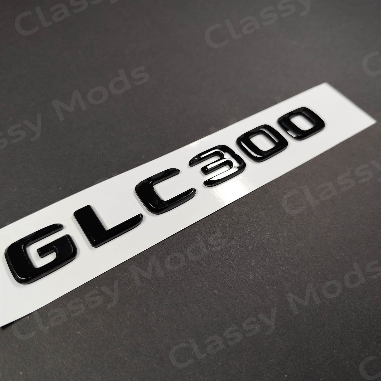 GLC300 Gloss Black Rear Tailgate Emblem Badge