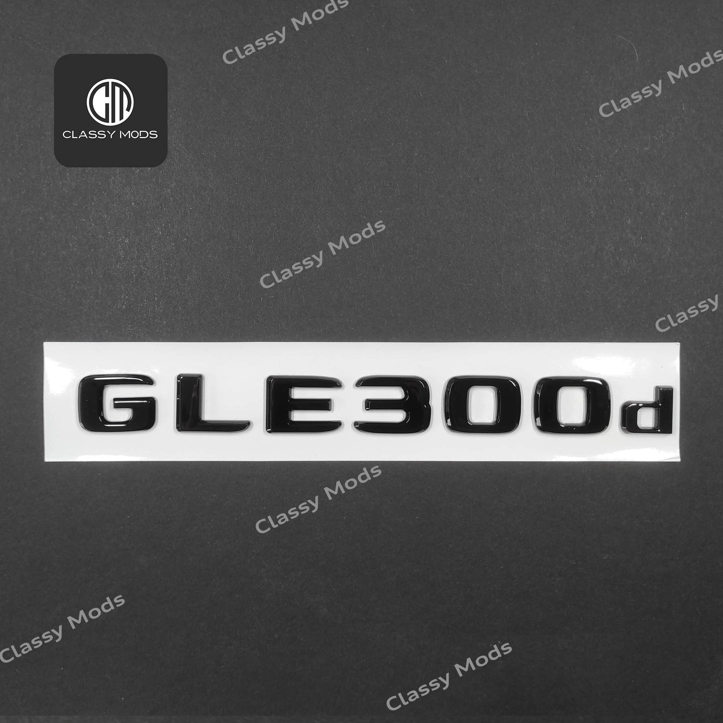 GLE300d Gloss Black Rear Tailgate Emblem Badge