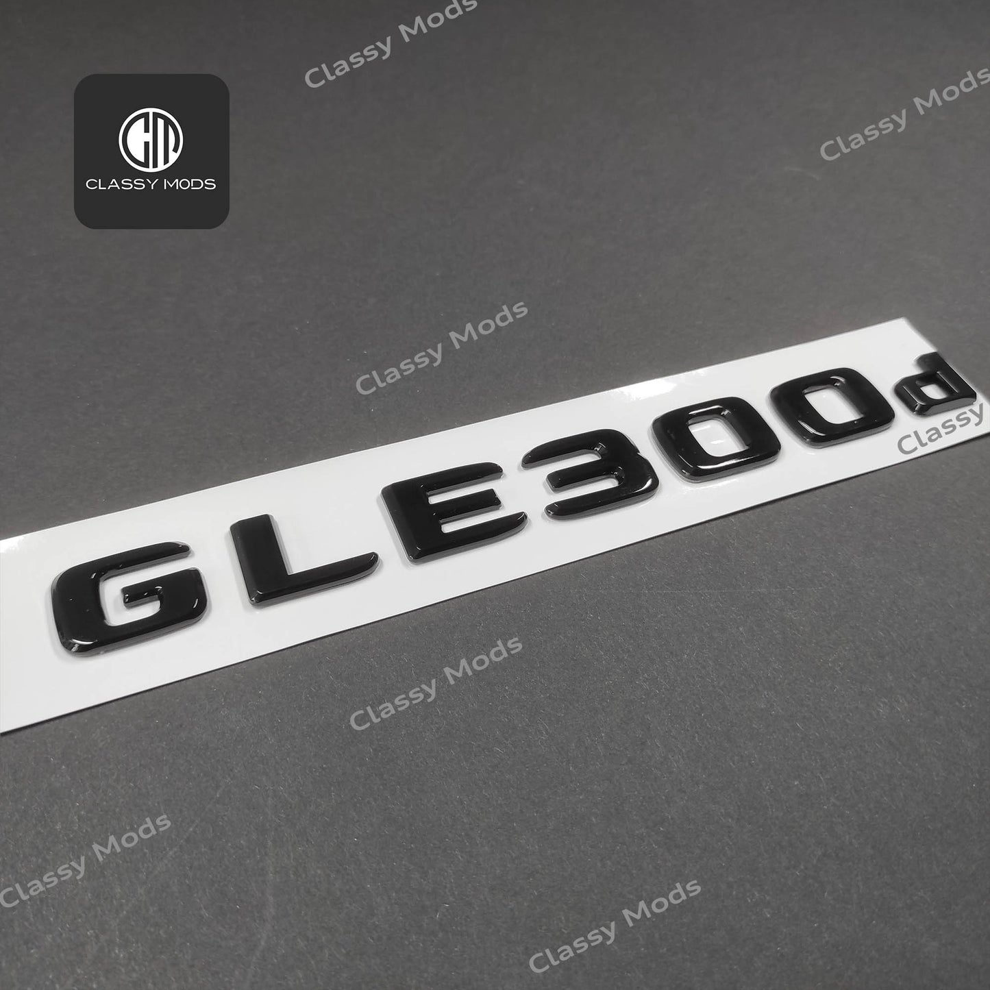 GLE300d Gloss Black Rear Tailgate Emblem Badge