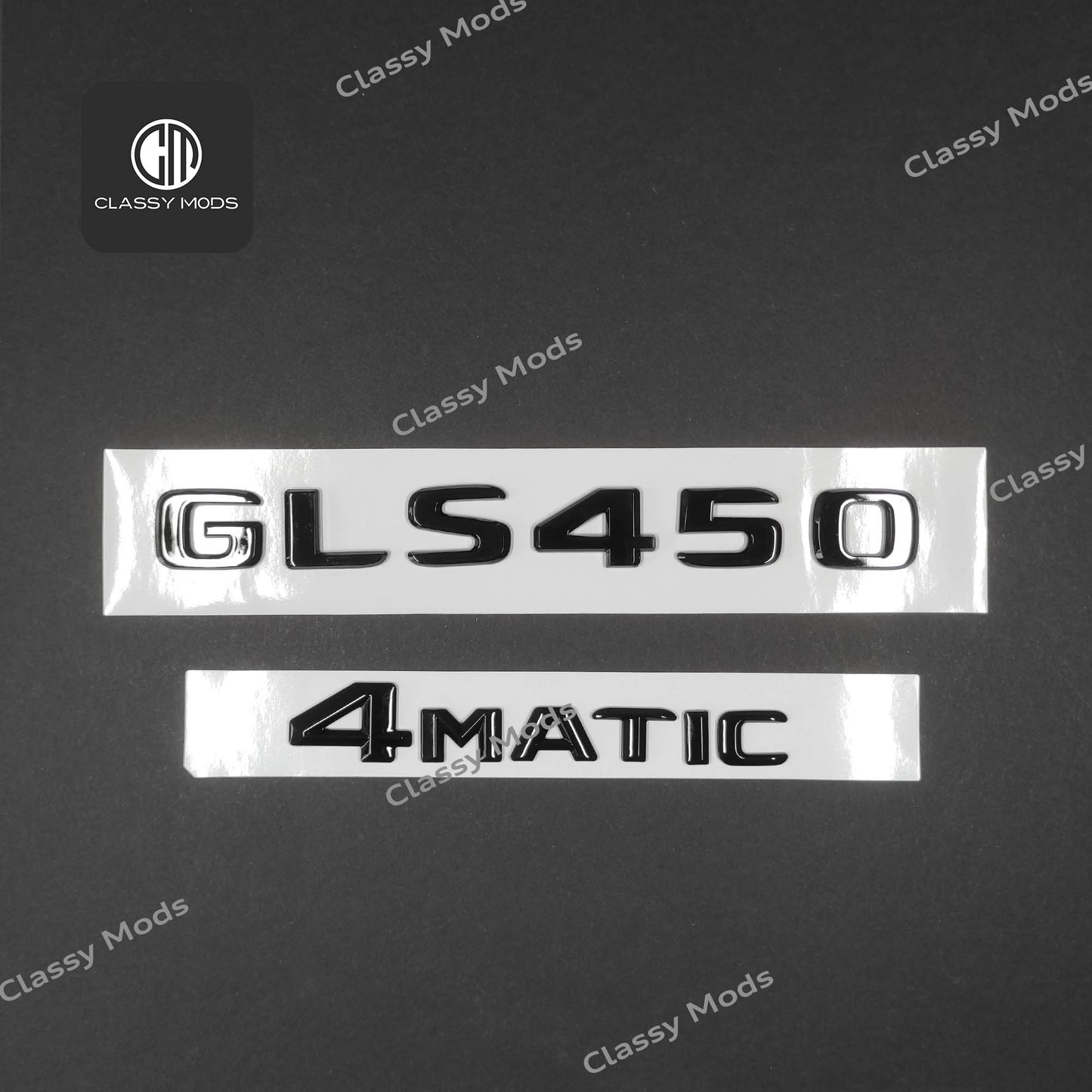 GLS450 4matic Gloss Black Rear Tailgate Emblem Badges