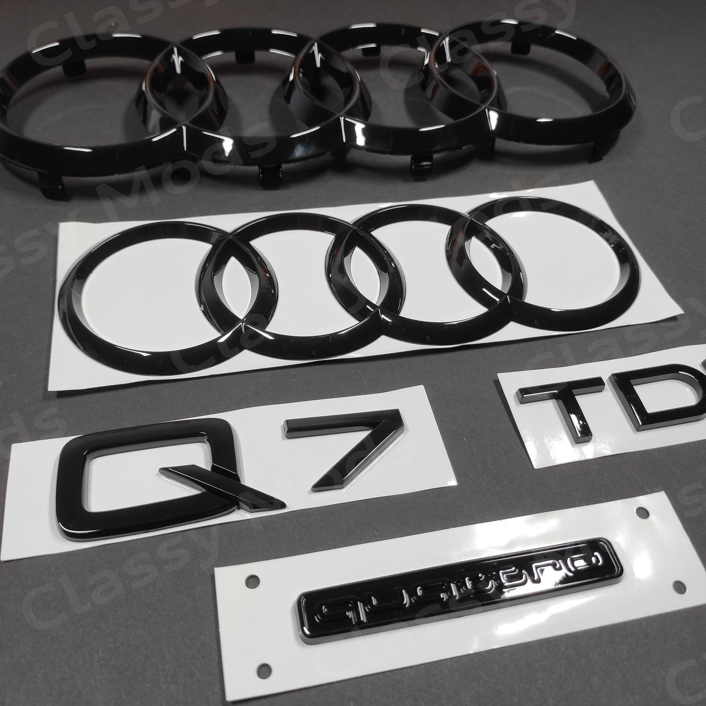 Audi Q7 TDI Quattro 4M Gloss Black Set 2016-2023