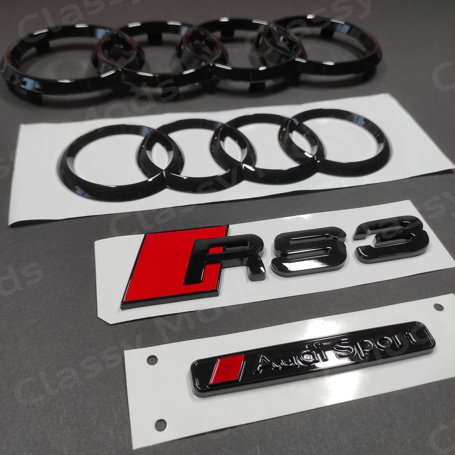Audi RS3 8V Gloss Black Set 2016-2020