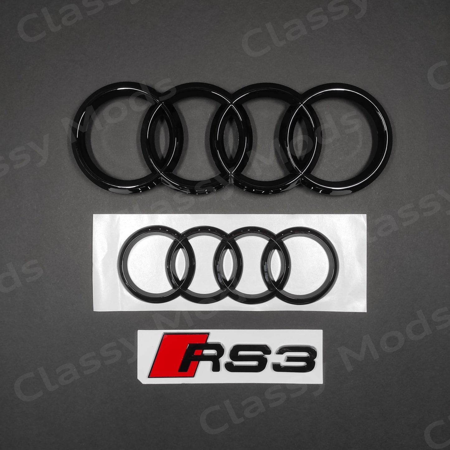 Audi RS3 8V Gloss Black Set 2016-2020