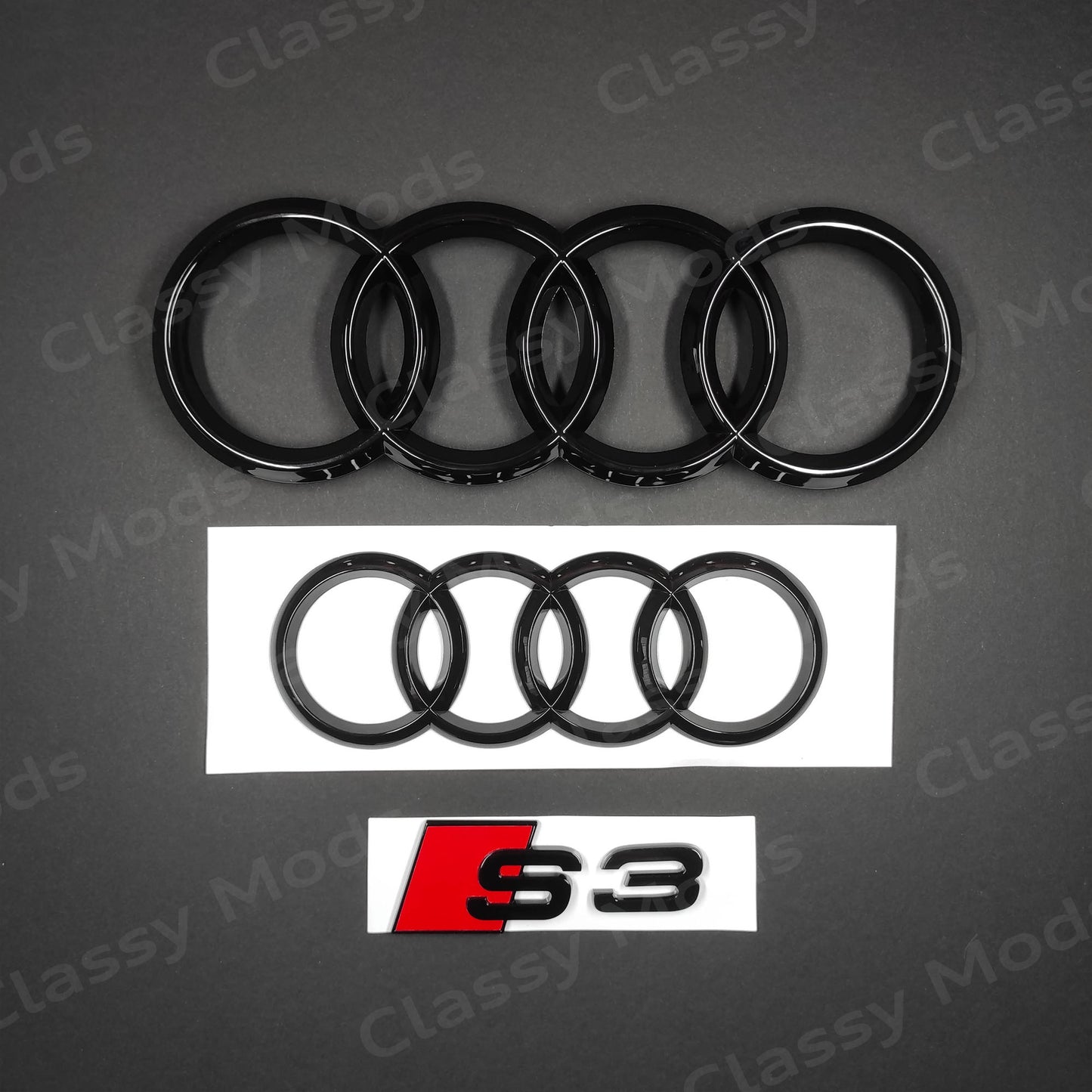 Audi S3 Gloss Black Set 2012-2020