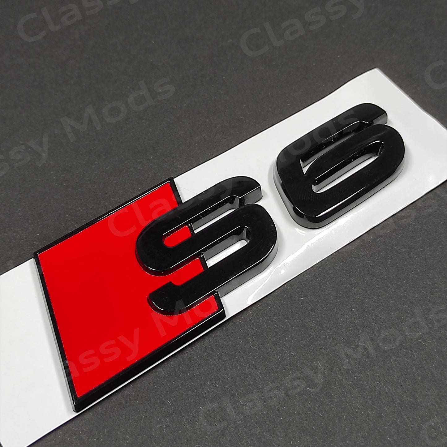 Audi S6 Gloss Black Rear Emblem Badge
