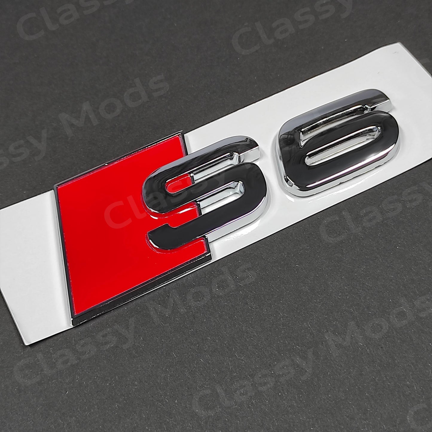 Audi S6 Rear Emblem Badge Chrome