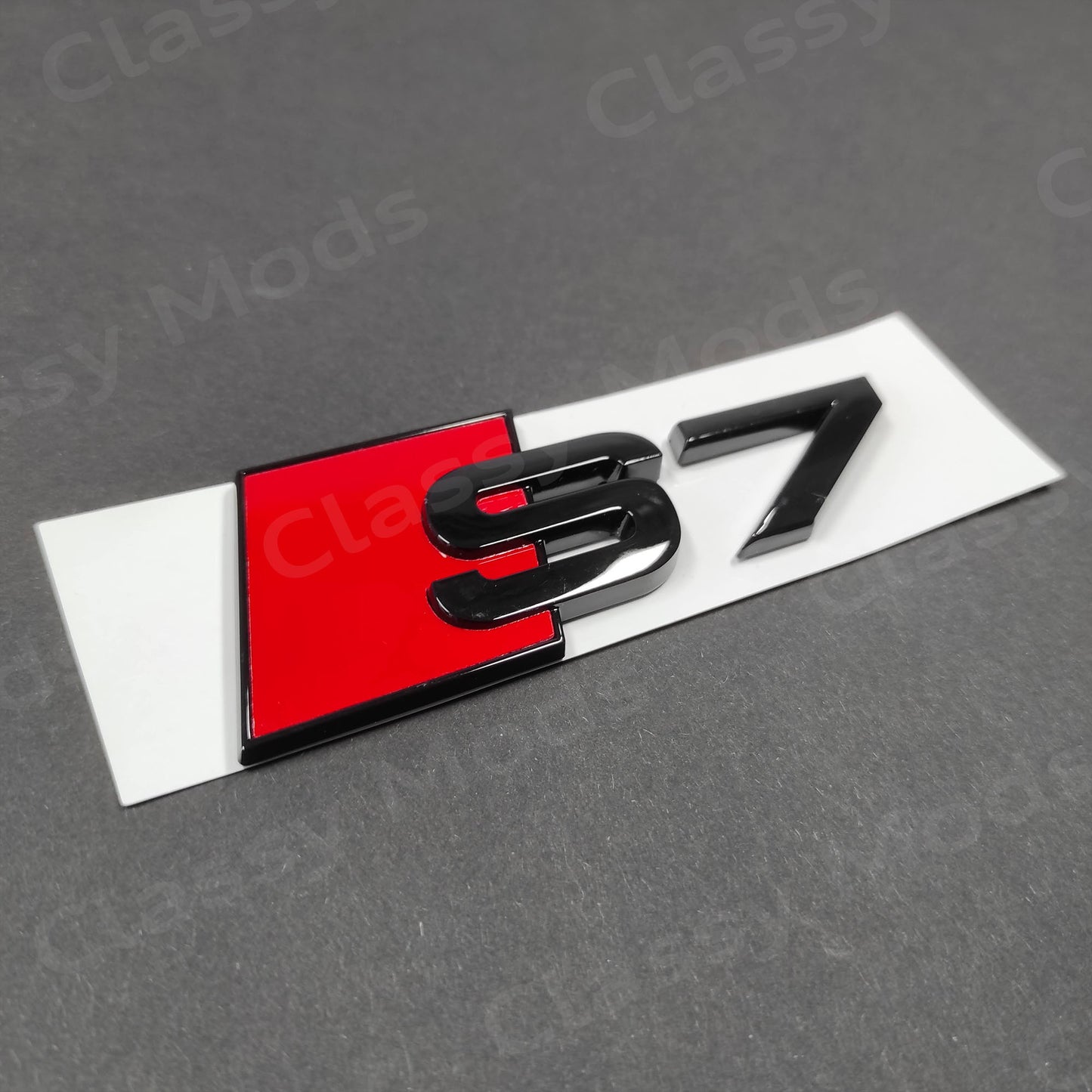 Audi S7 Gloss Black Rear Emblem Badge