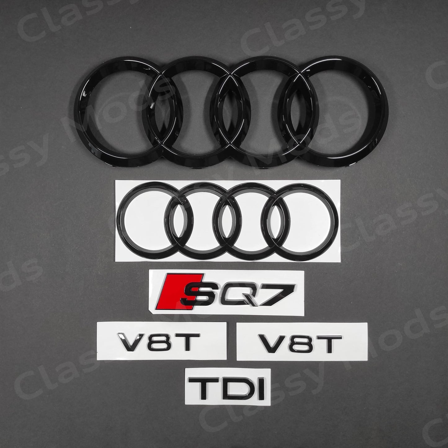 Audi SQ7 V8T TDI 4M Gloss Black Set 2016-2023