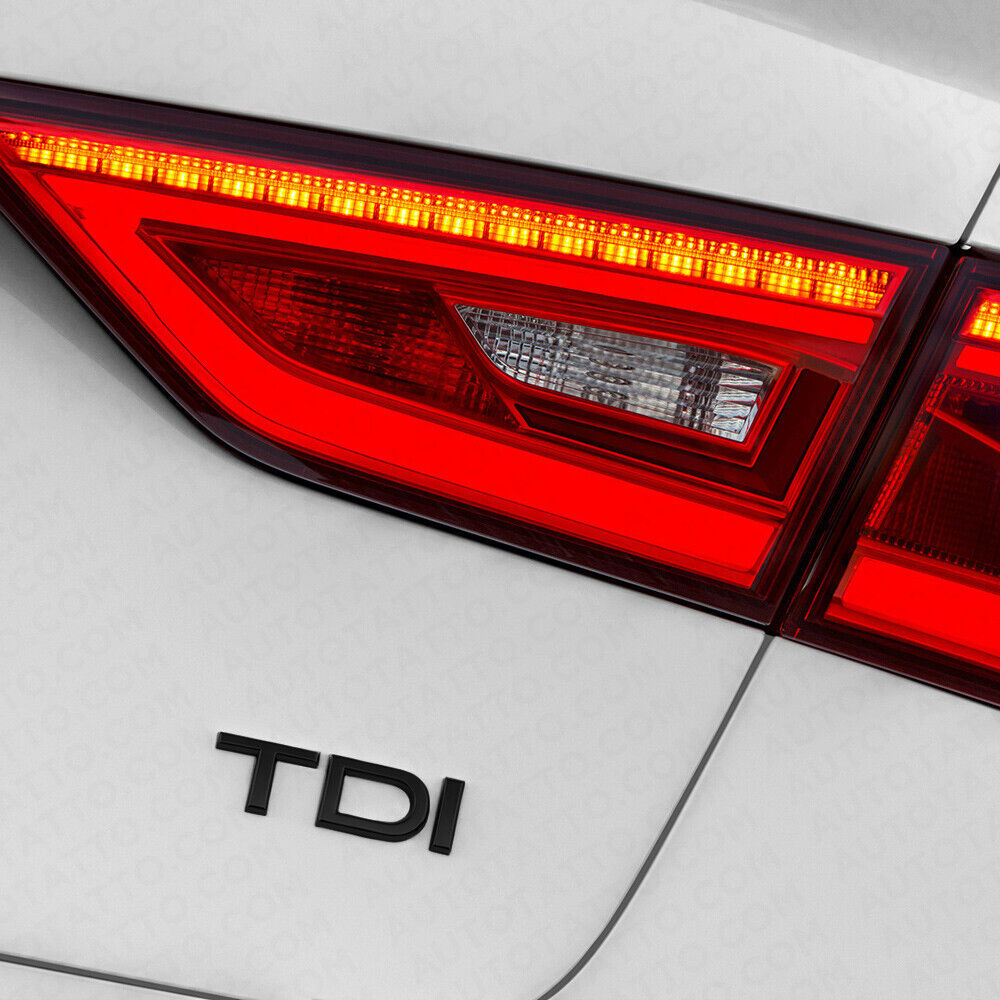 Audi TDI Gloss Black Rear Emblem Badge