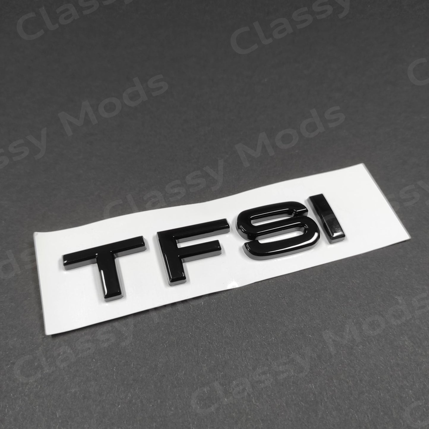 Audi TFSI Gloss Black Rear Emblem Badge