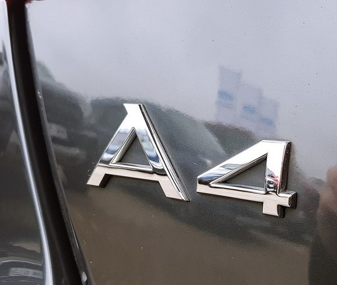 Audi A4 Rear Emblem Badge Chrome