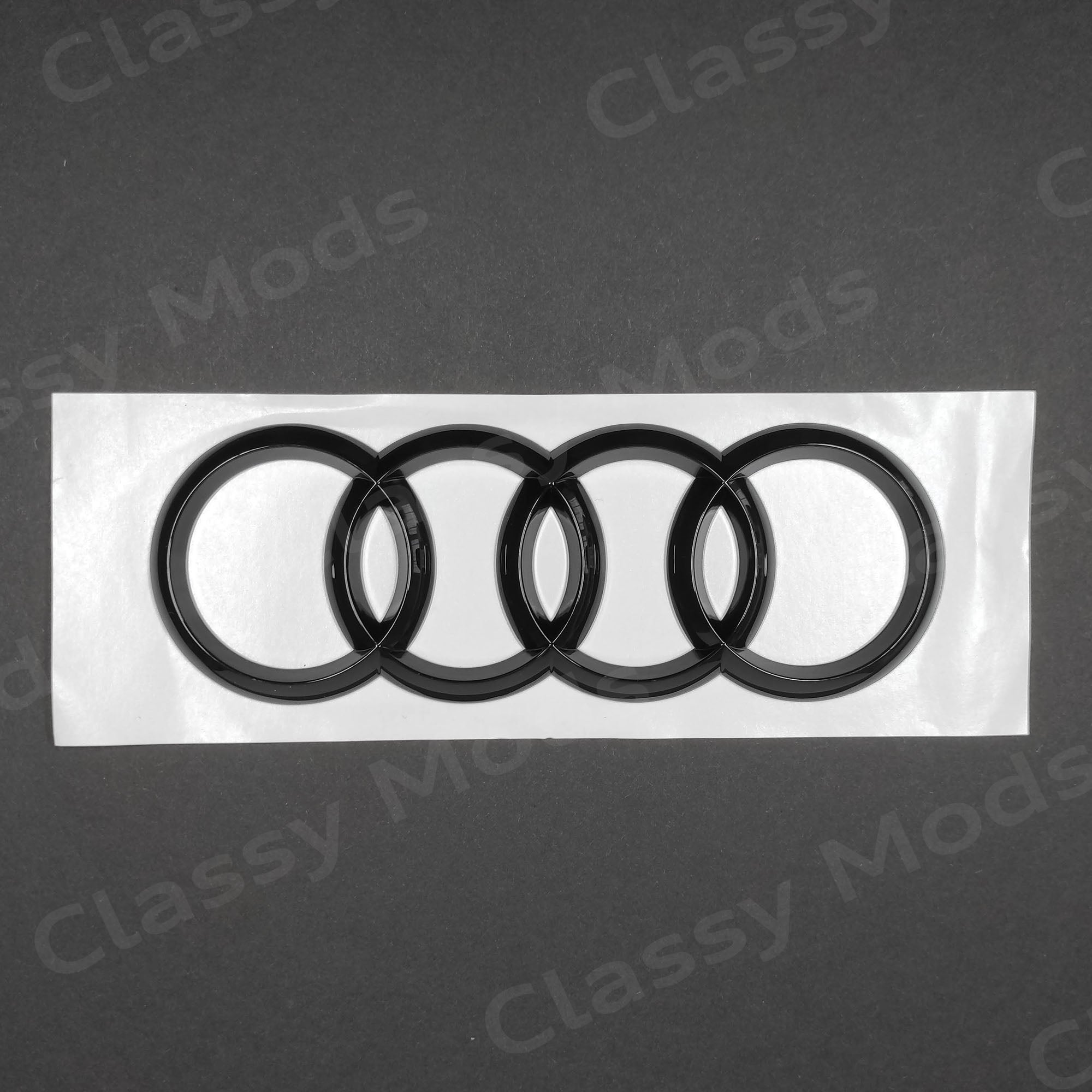 Bad Audi Rings Audi Tailgate Rings Rear Emblem Badge Gloss Black – Classy Mods
