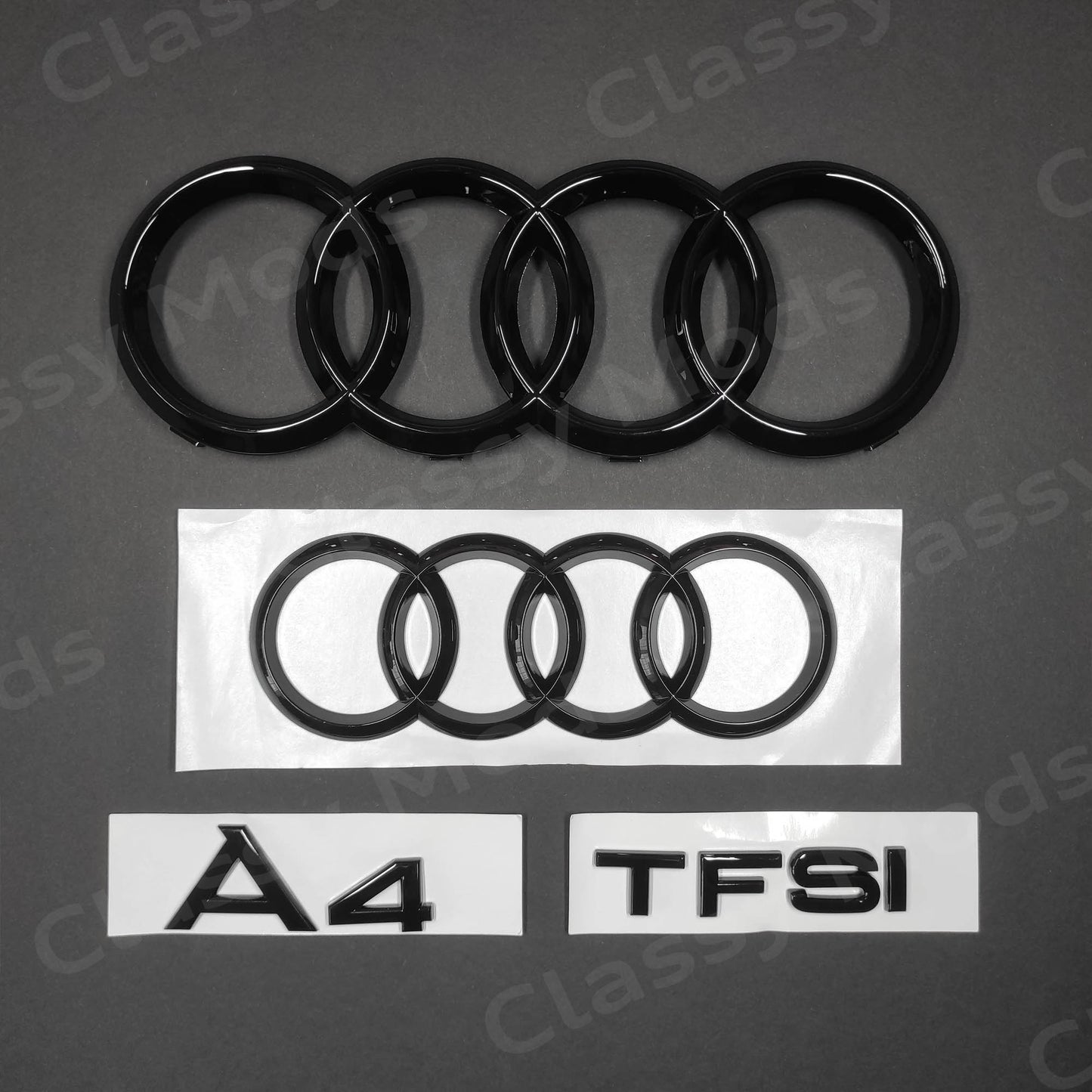 Audi A4 TFSI B8 B9 Gloss Black Set 2009-2019