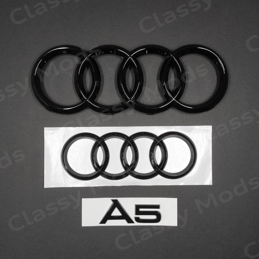 Audi A5 COUPE Gloss Black Set 2008-2019