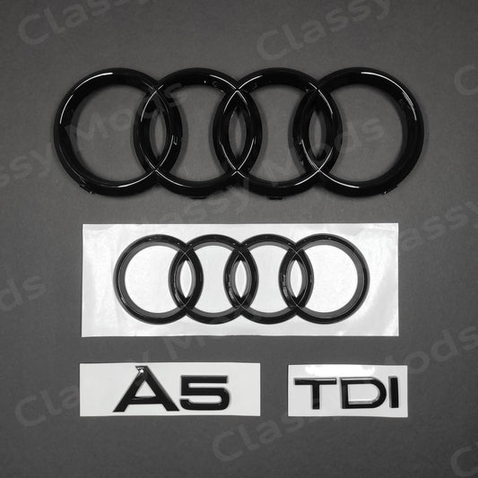 Audi A5 TDI COUPE Gloss Black Set 2008-2019