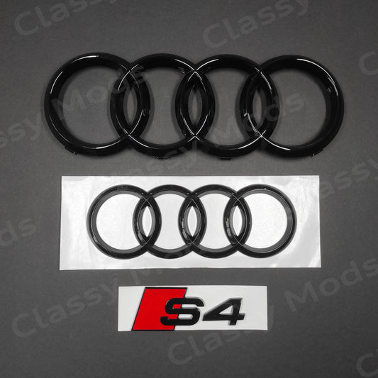 Audi S4 B8 B9 Glossy Black Set 2009-2019