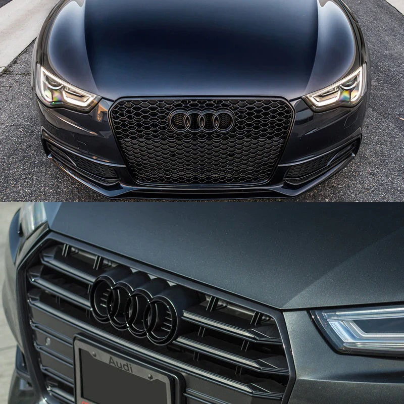 Small Audi Rings Audi Front Rings Gloss Black 273mm A1 A3 A4 S4 A5 S5 A6 – Classy Mods