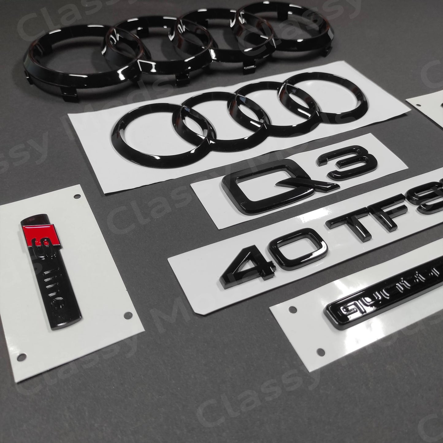 Audi Q3 40TFSI Quattro S-Line Gloss Black Set 2015-2023