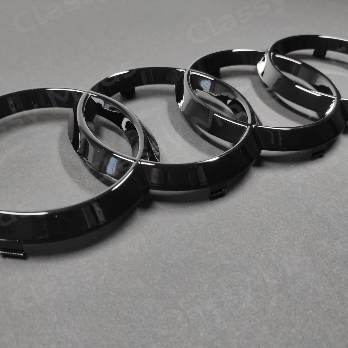 Small Audi Rings Audi Front Rings Gloss Black 285mm Q3 Q5 Q7 SQ5 A6 A7 – Classy Mods